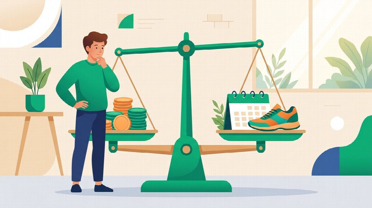 Illustration of weighing per-user pricing options against a budget