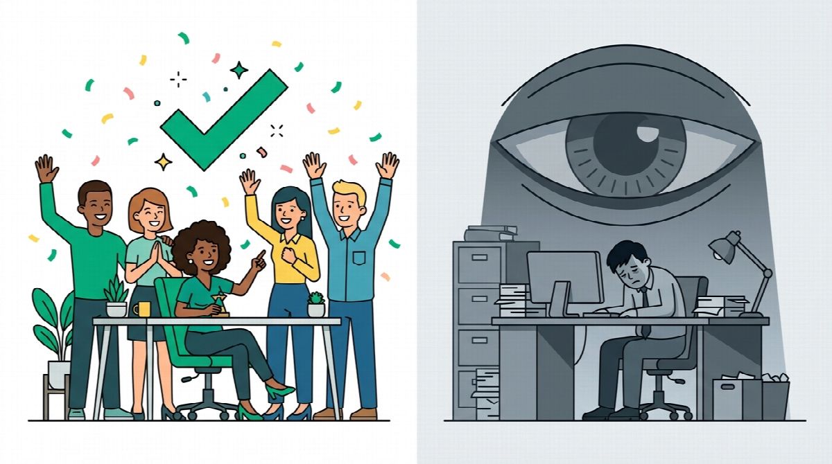Encouragement versus monitoring: two very different team tracking cultures